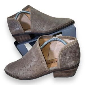 Lucky Brand Felixah D' Orsay Bootie Brown Suede Women's 7